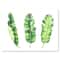Designart - Tropical Banana Leaves Set - Farmhouse Canvas Wall Art Print